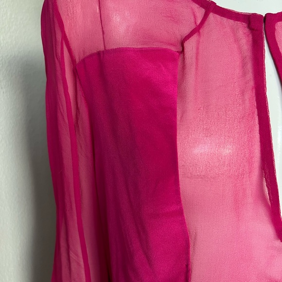 Gorgeous Pink 💯 SILK Prabal Gurung blouse-new no tags - Picture 8 of 14